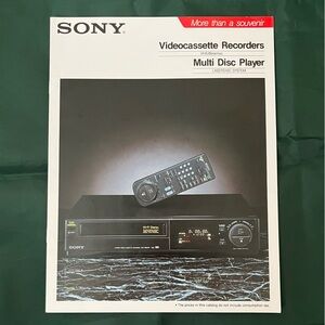 1991 Sony video brochure